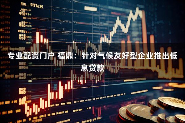 专业配资门户 福鼎：针对气候友好型企业推出低息贷款